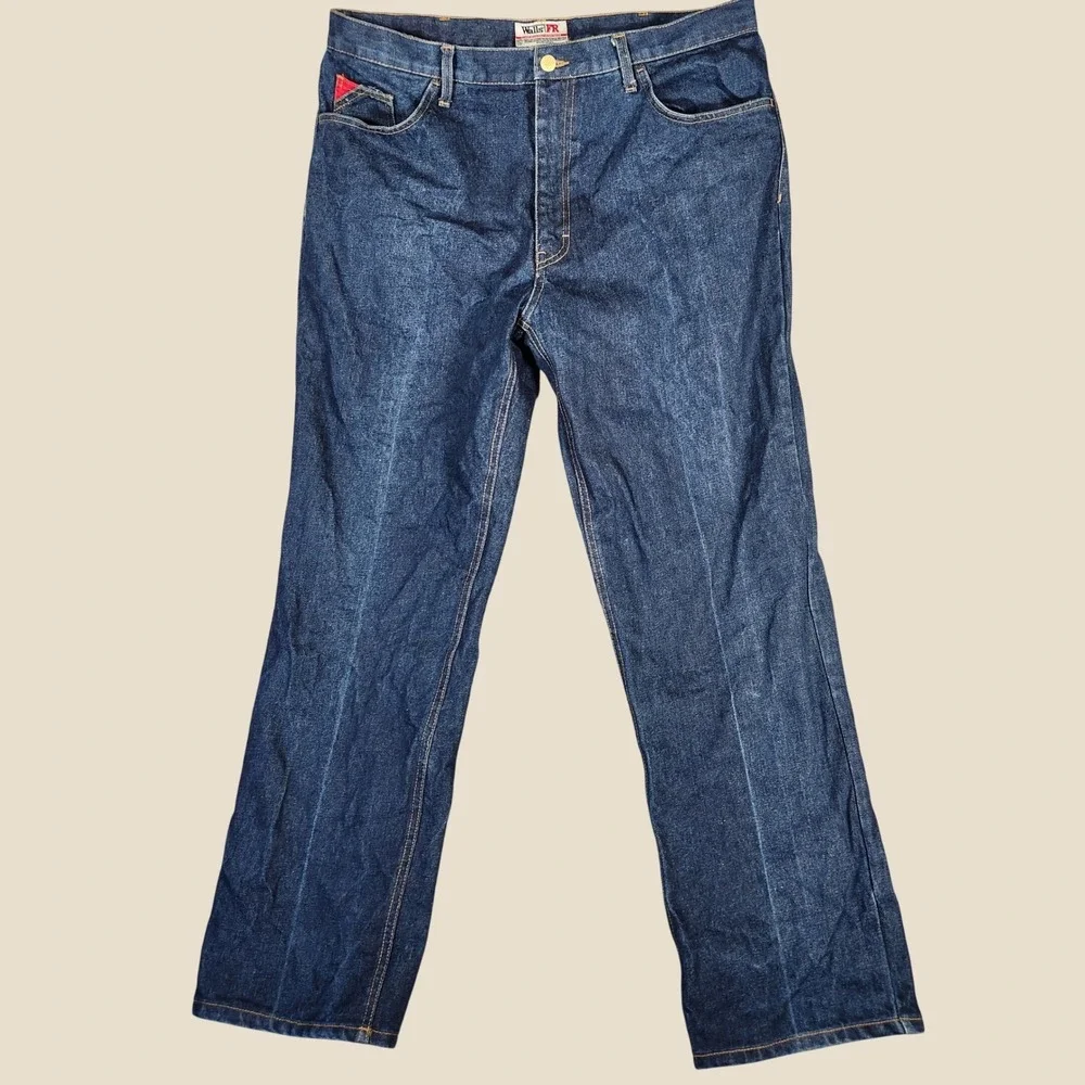Walls FR Workwear Jeans Mens 38x32 Blue Excellent Flame Resistant Denim Pants